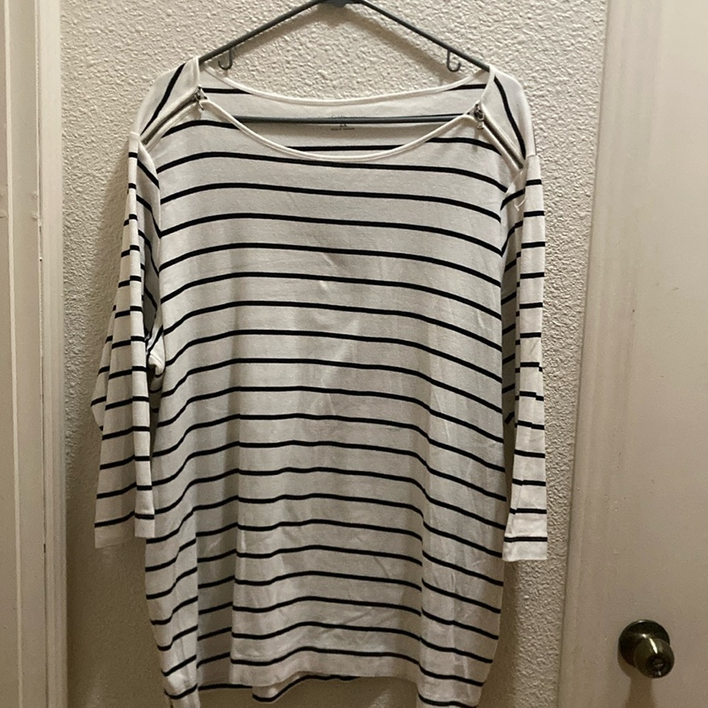 Croft & Barrow striped top 2X